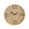 Grayson Lane 12-in x 12-in Brown Analogue Round Wall Standard Clock