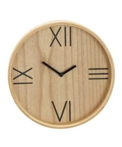 Grayson Lane 12-in x 12-in Brown Analogue Round Wall Standard Clock