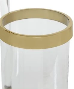 Grayson Lane 1-Candle Metal Pillar Candle Holder - Gold -GRAYSON LANE shop 330862427 AlternateImage3 l