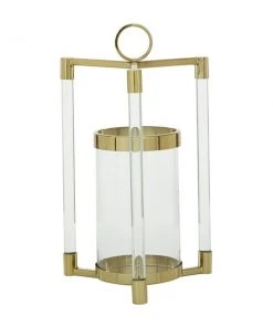 Grayson Lane 1-Candle Metal Pillar Candle Holder - Gold -GRAYSON LANE shop 330862427 AlternateImage5 l