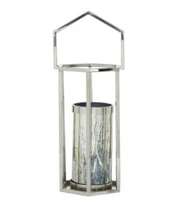 Grayson Lane 1-Candle Silver Metal Pillar Candle Holder -GRAYSON LANE shop 330862433 AlternateImage5 l