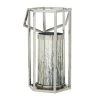 Grayson Lane 1-Candle Silver Metal Pillar Candle Holder