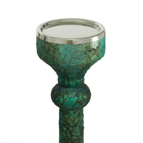 330862437_AlternateImage4_l.jpg Grayson Lane 1-Candle Green Glass Pillar Candle Holder - Set of 3 -GRAYSON LANE shop 330862437 AlternateImage4 l