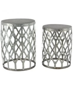 Grayson Lane 2-Piece Transitional Metal Accent Table Set