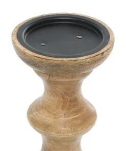 Grayson Lane 1-Candle Brown Wood Pillar Candle Holder - Set of 3 3 Grayson Lane 1-Candle Brown Wood Pillar Candle Holder - Set of 3 -GRAYSON LANE shop 330862450 AlternateImage4 l