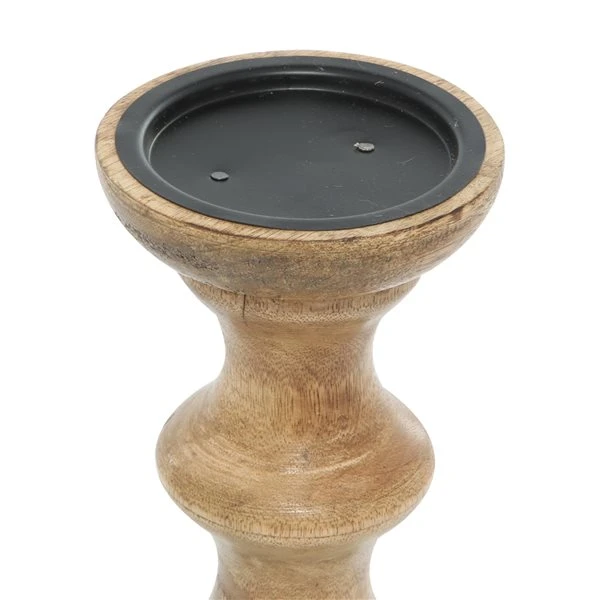 330862450_AlternateImage4_l.jpg Grayson Lane 1-Candle Brown Wood Pillar Candle Holder - Set of 3 -GRAYSON LANE shop 330862450 AlternateImage4 l