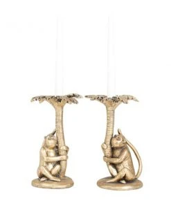 Grayson Lane 2-Candle Resin Pillar Candle Holder