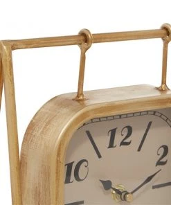 Grayson Lane Gold Analog Square Tabletop Clock -GRAYSON LANE shop 330862475 AlternateImage4 l