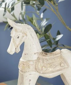 Grayson Lane Light Brown Wood Horse Sculpture -GRAYSON LANE shop 330862476 AlternateImage2 l