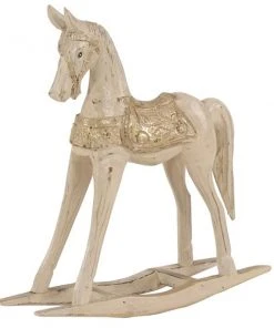 Grayson Lane Light Brown Wood Horse Sculpture
