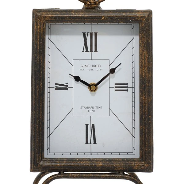 Grayson Lane Analog Rectangle Tabletop Clock 4 Grayson Lane Analog Rectangle Tabletop Clock - Image 4
