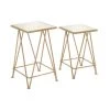 Grayson Lane Gold Mirror Accent Table Set - 2-Piece
