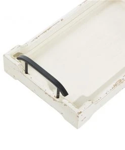 Grayson Lane White Wood Trays - Set of 2 -GRAYSON LANE shop 330862494 AlternateImage3 l