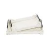 Grayson Lane White Wood Trays - Set of 2