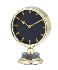 Grayson Lane Analog Gold Round Tabletop Clock