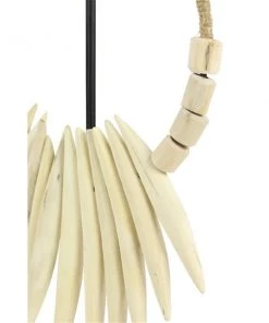 Grayson Lane White Teak Wood Necklace Sculpture -GRAYSON LANE shop 330862499 AlternateImage2 l