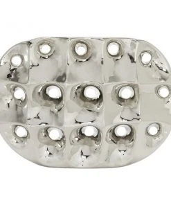 Grayson Lane Silver Modern Ceramic Vase