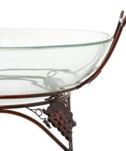 Grayson Lane Black Metal and Glass Serving Bowl -GRAYSON LANE shop 330862512 AlternateImage2 l