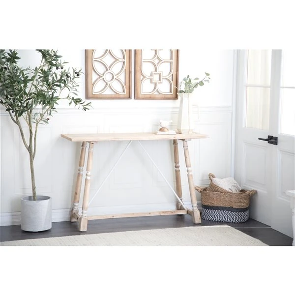 Grayson Lane Wood Farmhouse Console Table 2 Grayson Lane Wood Farmhouse Console Table - Image 2
