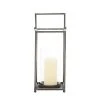 Grayson Lane Modern Black Iron Lantern Candle Holder