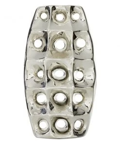 Grayson Lane Modern Silver Ceramic Vase