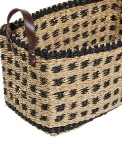 Grayson Lane Brown and Black Sea Grass Storage Baskets - Set of 2 -GRAYSON LANE shop 330862538 AlternateImage3 l