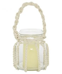 Grayson Lane Coastal Glass Lantern Candle Holder