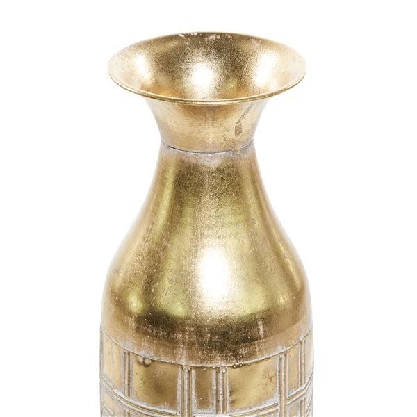 Grayson Lane Gold Metal Vase - Set of 3 3 Grayson Lane Gold Metal Vase - Set of 3 - Image 3