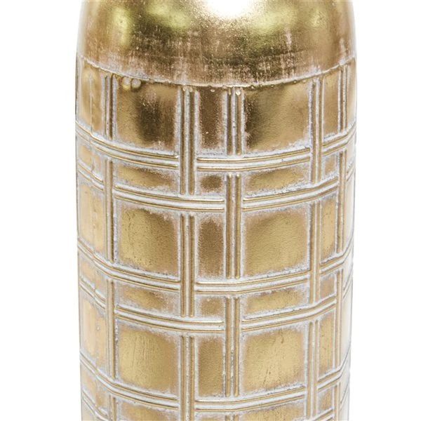 Grayson Lane Gold Metal Vase - Set of 3 4 Grayson Lane Gold Metal Vase - Set of 3 - Image 4