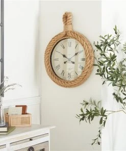 Grayson Lane Coastal Beige Analog Round Wall Clock -GRAYSON LANE shop 330862554 AlternateImage2 l