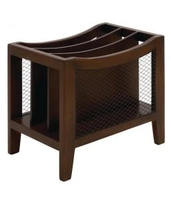 Grayson Lane Brown Wood Magazine Rack