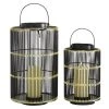 Grayson Lane 2-Candle Metal Lantern Candle Holder - Set of 2