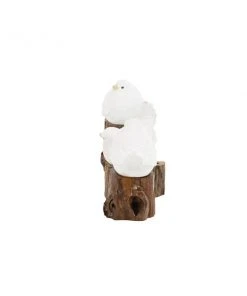 Grayson Lane White Teak Wood Bird Sculptures - Set of 3 -GRAYSON LANE shop 330862582 AlternateImage4 l