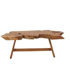 Grayson Lane Brown Teak Wood Coffee Table