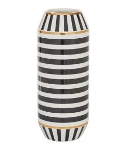 Grayson Lane Black and White Modern Ceramic Vase