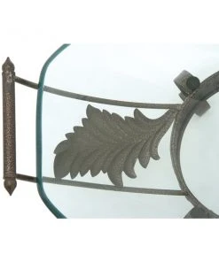 Grayson Lane Glass and Brown Metal Serving Bowl -GRAYSON LANE shop 330862601 AlternateImage2 l