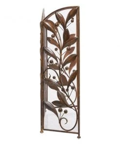 Grayson Lane 1-in Brown Iron 3-panel Scroll Fireplace Screen -GRAYSON LANE shop 330862602 AlternateImage4 l