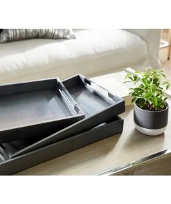 Grayson Lane Grey Wood Trays - Set of 3 8 Grayson Lane Grey Wood Trays - Set of 3 -GRAYSON LANE shop 330862607 AlternateImage3 l