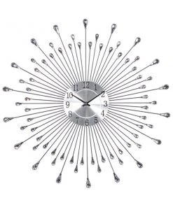 Grayson Lane Silver Analog Round Wall Clock