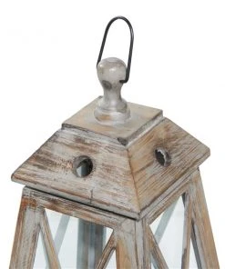 Grayson Lane 2-Candle Traditional Wood Lantern Candle Holder - Set of 2 -GRAYSON LANE shop 330862621 AlternateImage4 l