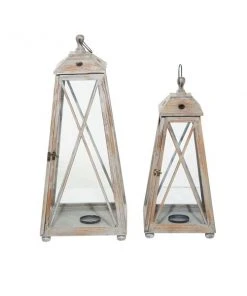 Grayson Lane 2-Candle Traditional Wood Lantern Candle Holder - Set of 2 -GRAYSON LANE shop 330862621 AlternateImage5 l