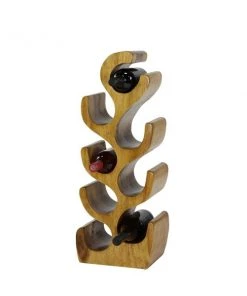 Grayson Lane 11-in x 28-in Brown Wood Wine Rack