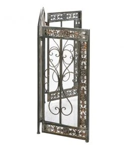 Grayson Lane 1-in Black Iron 3-panel Scroll Fireplace Screen -GRAYSON LANE shop 330862626 AlternateImage4 l