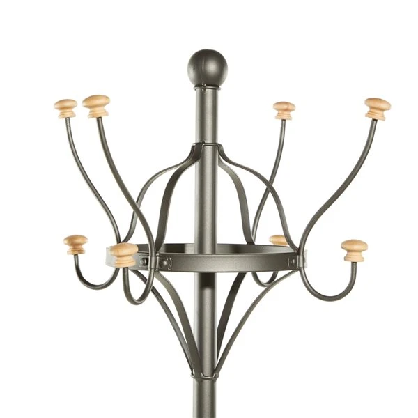 Grayson Lane Black 8-Hook Coat Stand 3 Grayson Lane Black 8-Hook Coat Stand - Image 3