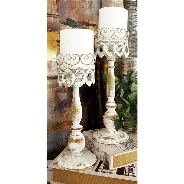 330862649_AlternateImage1_l.jpg Grayson Lane 2-Candle Metal Pillar Candle Holder - Set of 2 -GRAYSON LANE shop 330862649 AlternateImage1 l