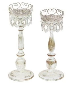 Grayson Lane 2-Candle Metal Pillar Candle Holder - Set of 2 4 Grayson Lane 2-Candle Metal Pillar Candle Holder - Set of 2 -GRAYSON LANE shop 330862649 AlternateImage5 l