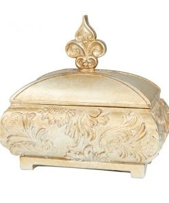 Grayson Lane Traditional Gold Polystone Jar