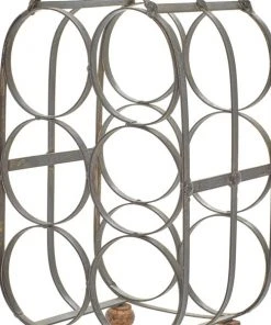 Grayson Lane 8-in x 16-in Brown Metal Wine Rack -GRAYSON LANE shop 330862656 AlternateImage3 l