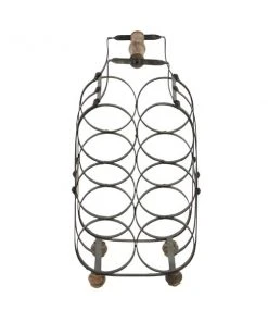 Grayson Lane 8-in x 16-in Brown Metal Wine Rack -GRAYSON LANE shop 330862656 AlternateImage4 l