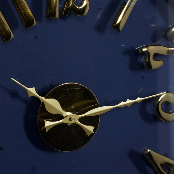 Grayson Lane Analog Blue Round Wall Clock 3 Grayson Lane Analog Blue Round Wall Clock - Image 3